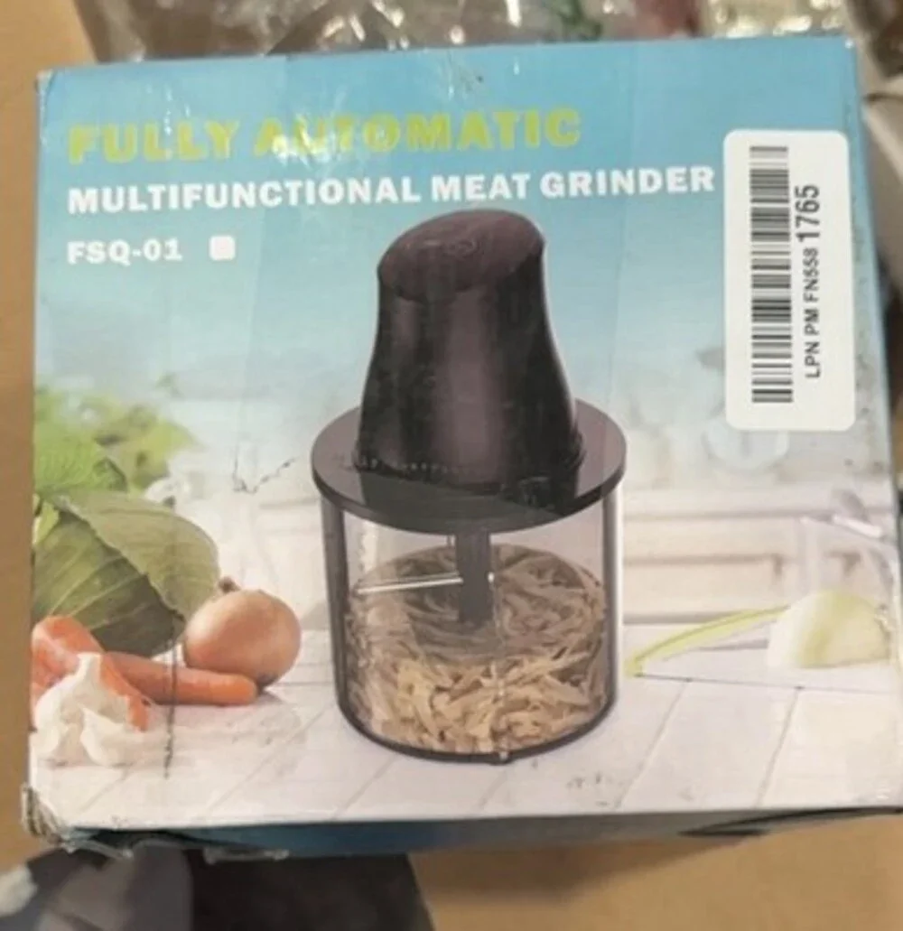FSQ-01 Electric Meat Grinder 120V Black Multifunctional 500W Plastic